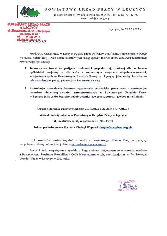 PFRON 27.06.2023
