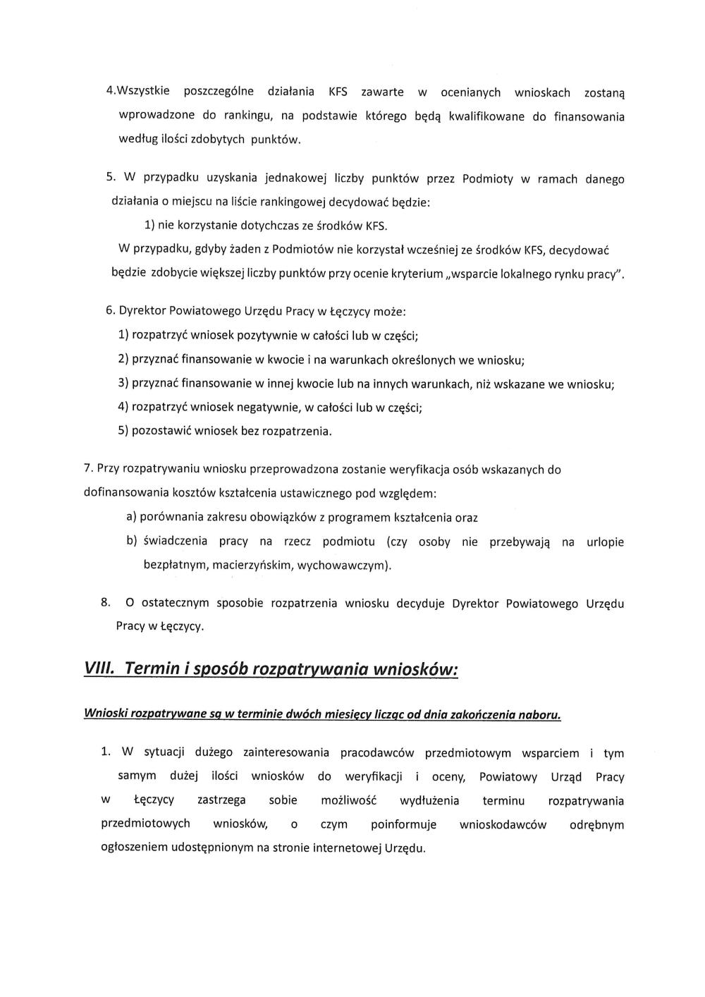 Ogłoszenie o naborze KFS